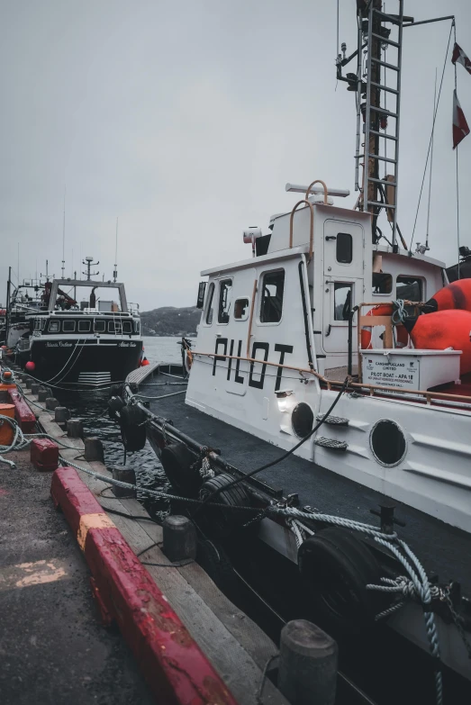 a boat on the dock in a harbor