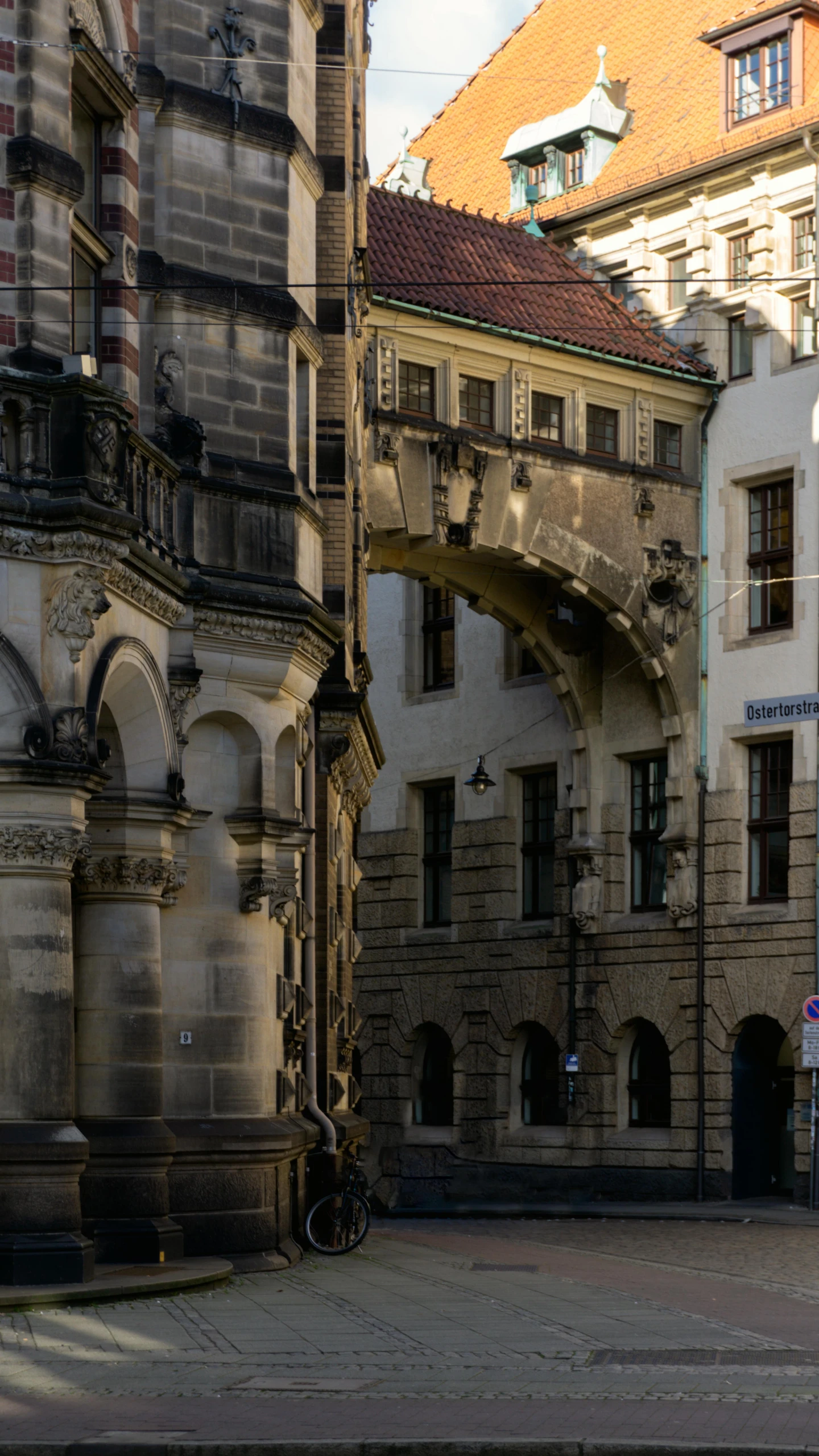 this is an old building with a stone archway