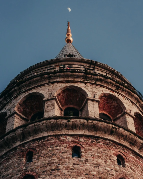 the dome is made from red brick