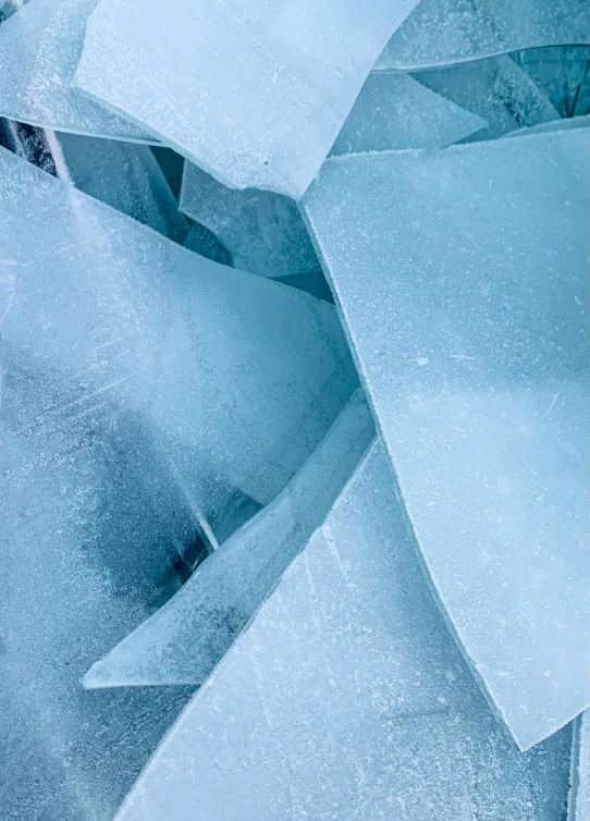 a group of ice formations together outside