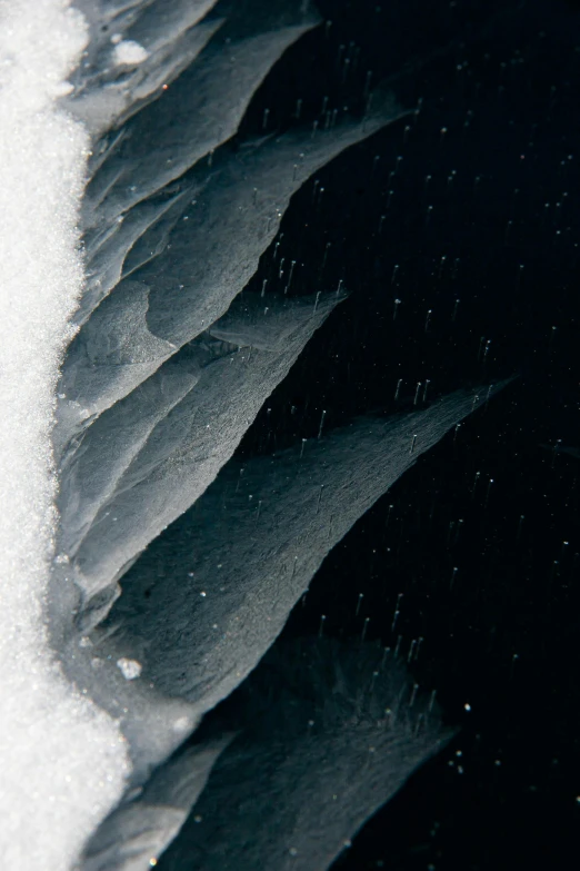 the view of a snow covered area from the inside