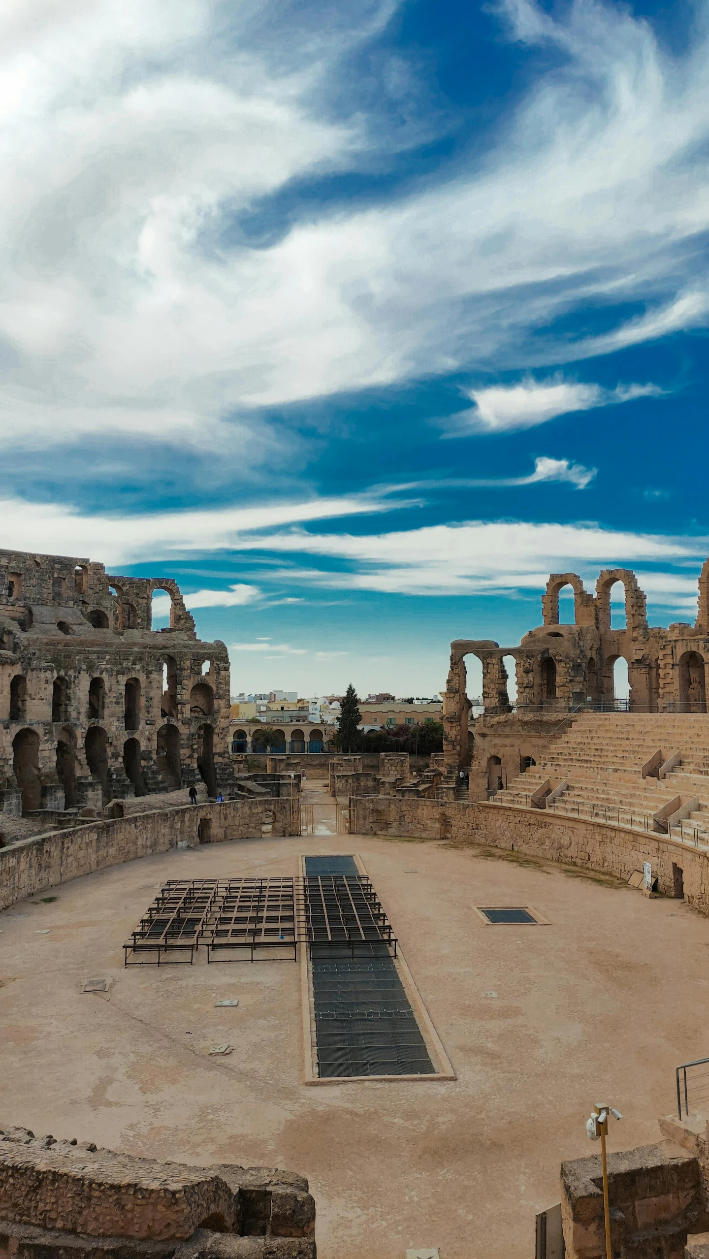 the interior of a building that resembles an ancient structure