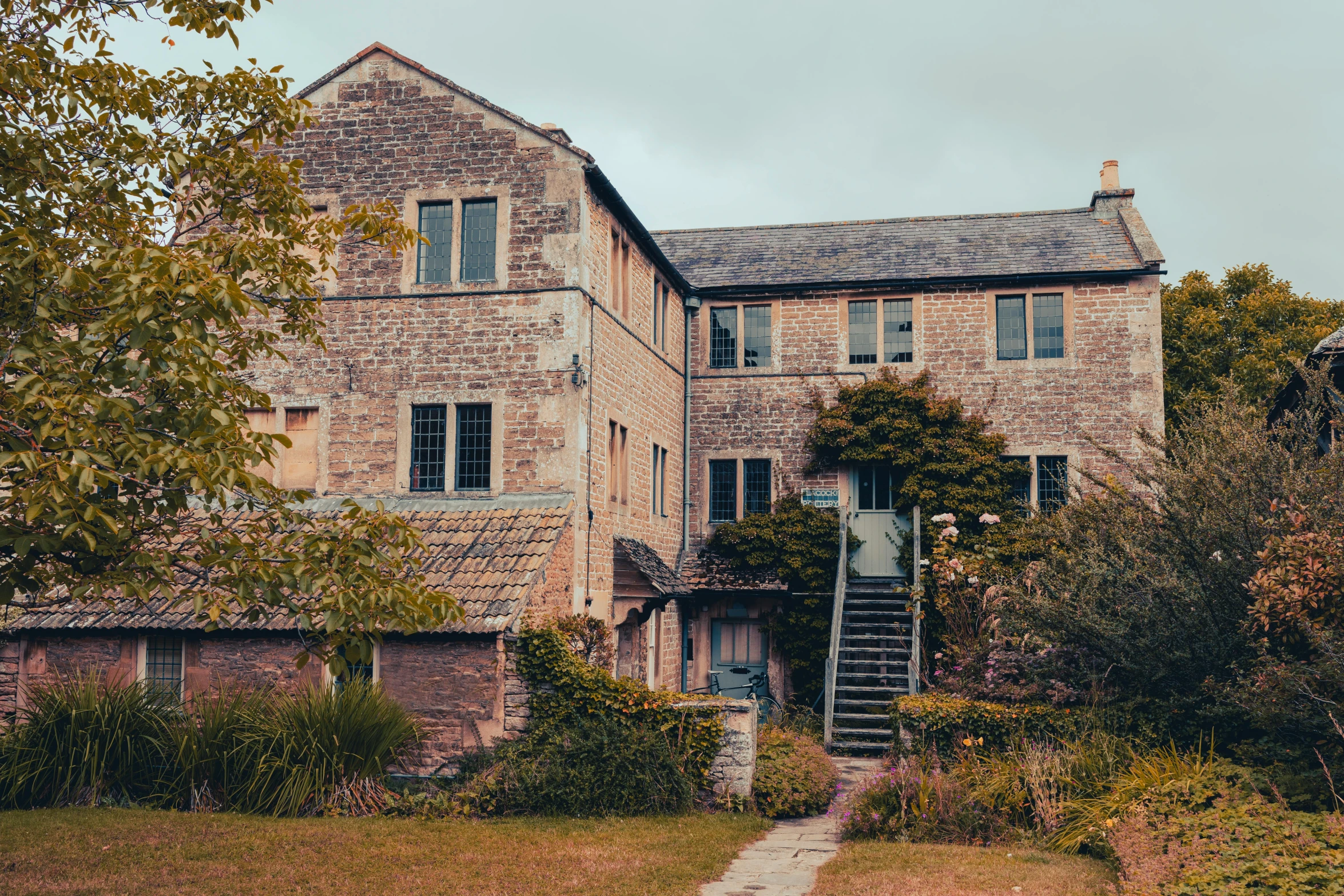 an old brick house in the fall of 2012