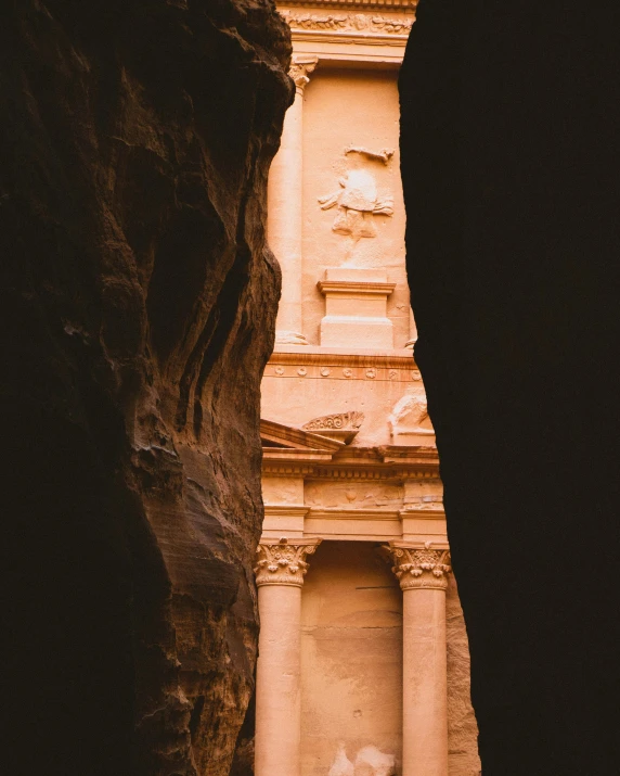 a narrow hallway in the middle of a mountain