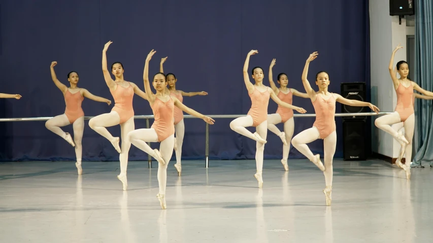 a ballet scene with the dancers dancing and performing