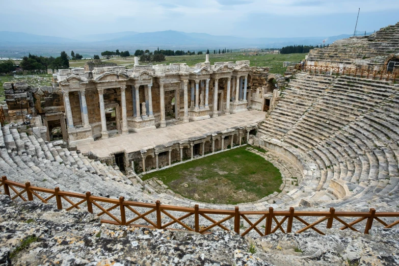 the ruins of the theatre in ephesies