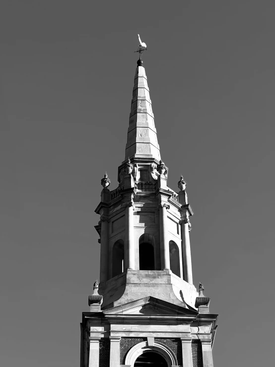 the old clock tower is made of stone