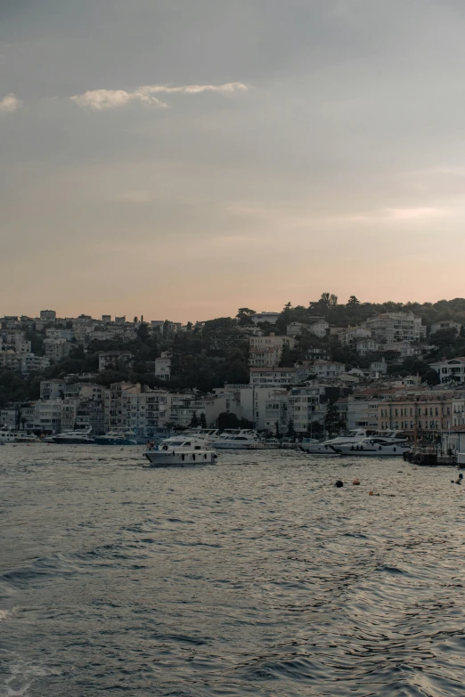 a body of water that has boats floating on it