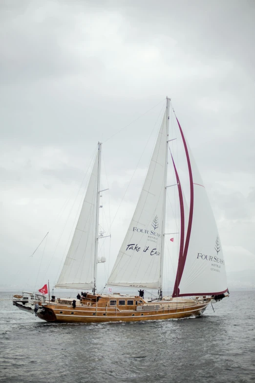 an old sailing boat on the water