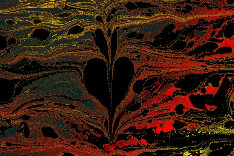 the abstract image shows the heart and leaf pattern