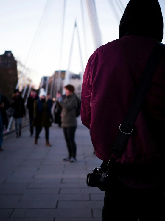 there are people that are walking on the street