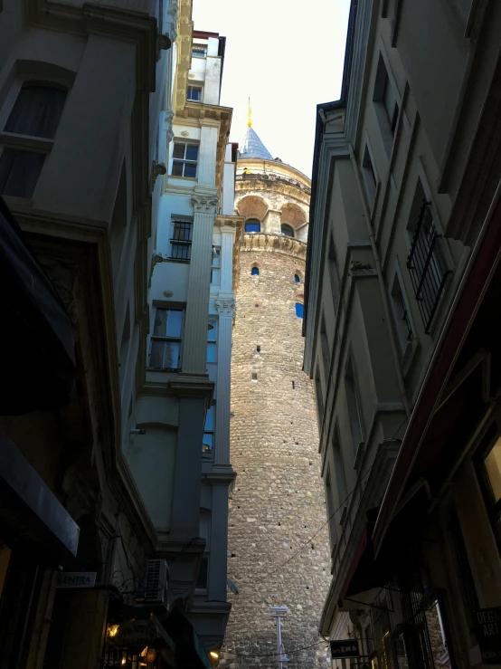 an old street that looks like the side of a building