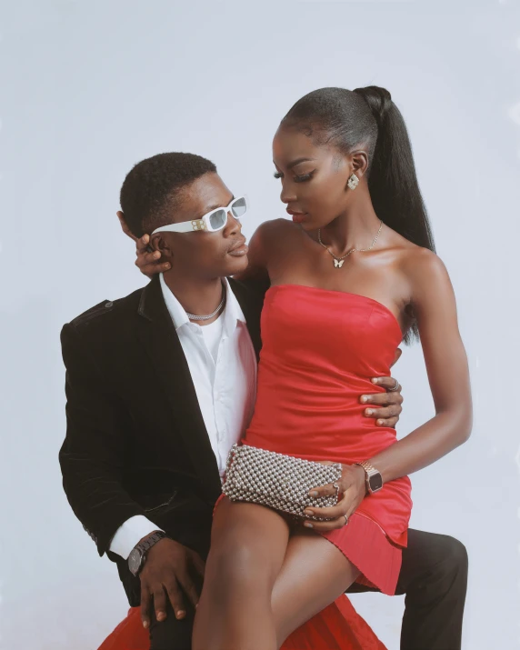 an african american couple in formal attire