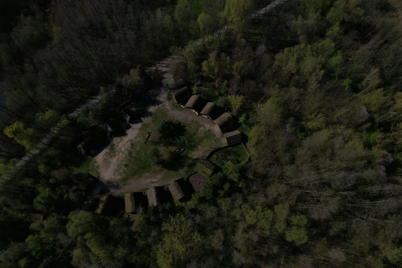 a very large building in the middle of some trees