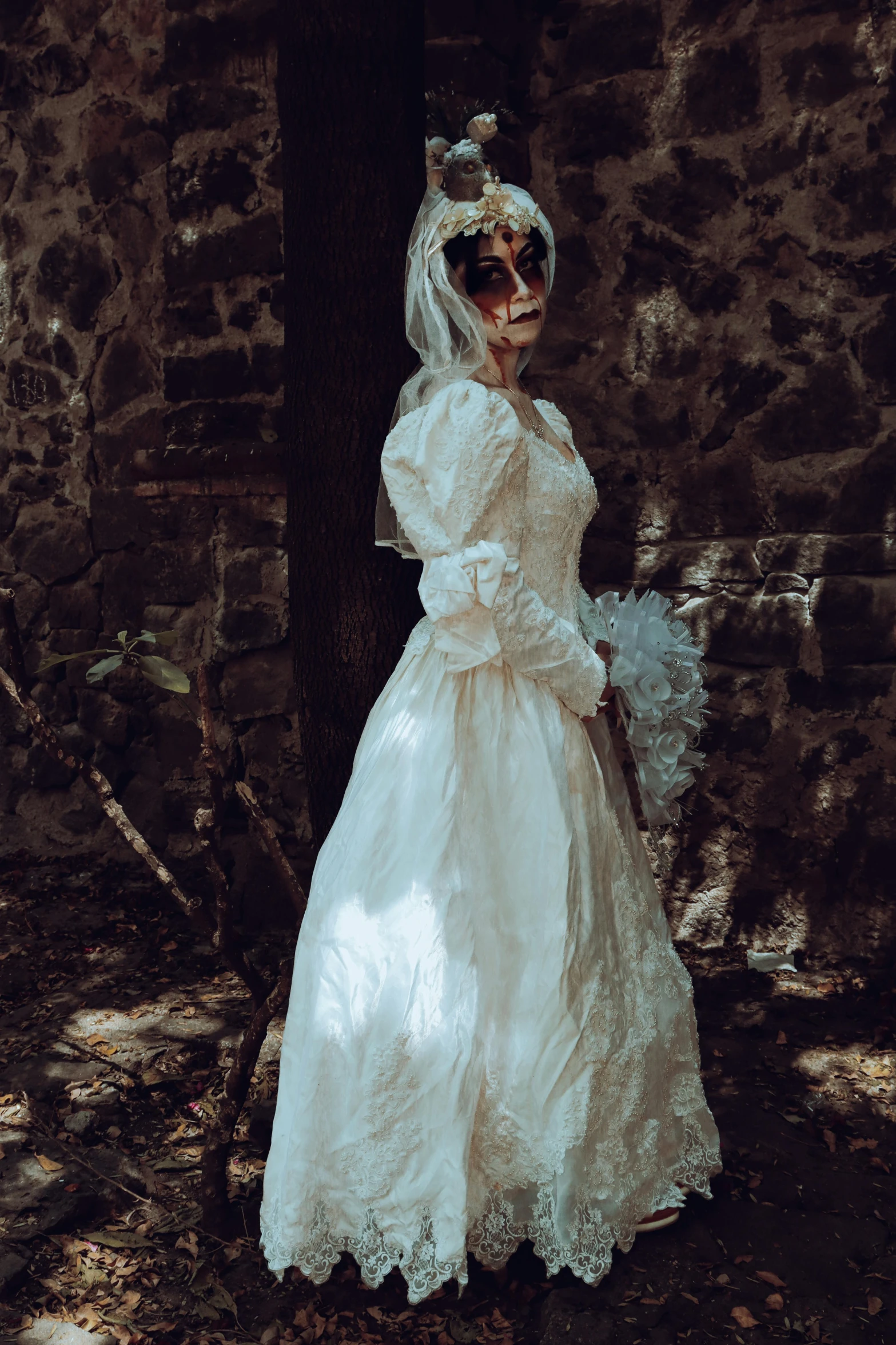 an image of a bride wearing a dress on her wedding day