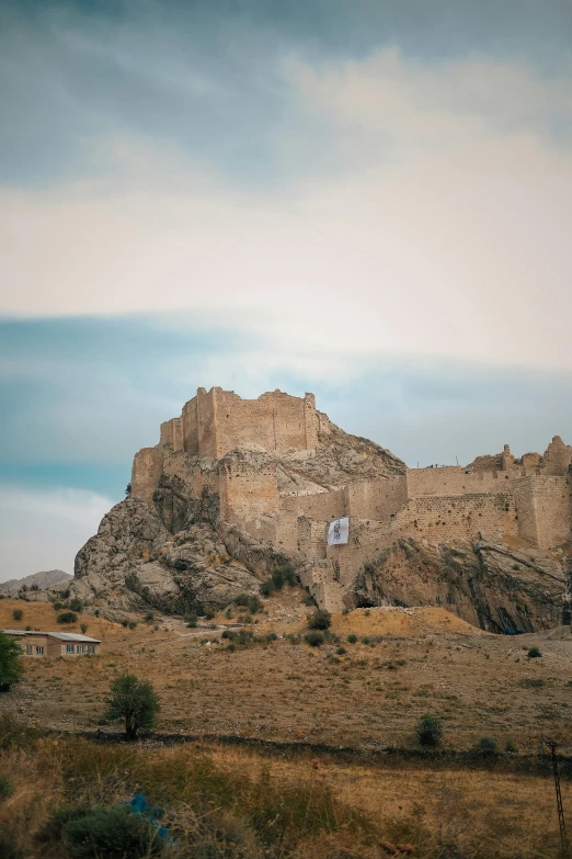 a mountain that is sitting on a hill