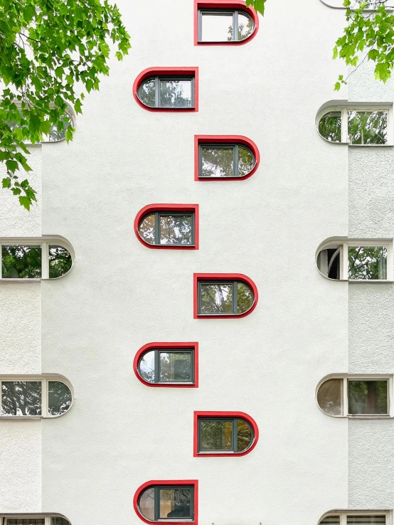 the modern building is shaped to look like a tree