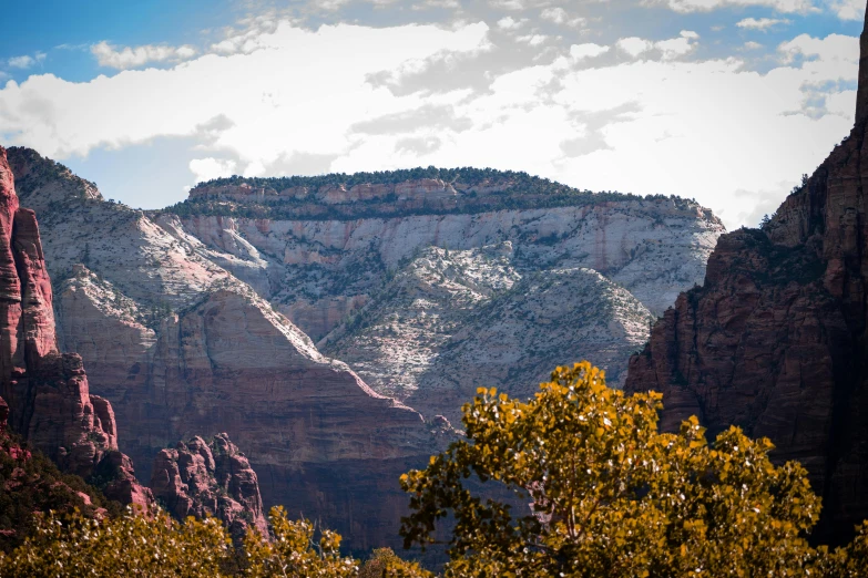 the mountain ranges look like they have been painted red and white