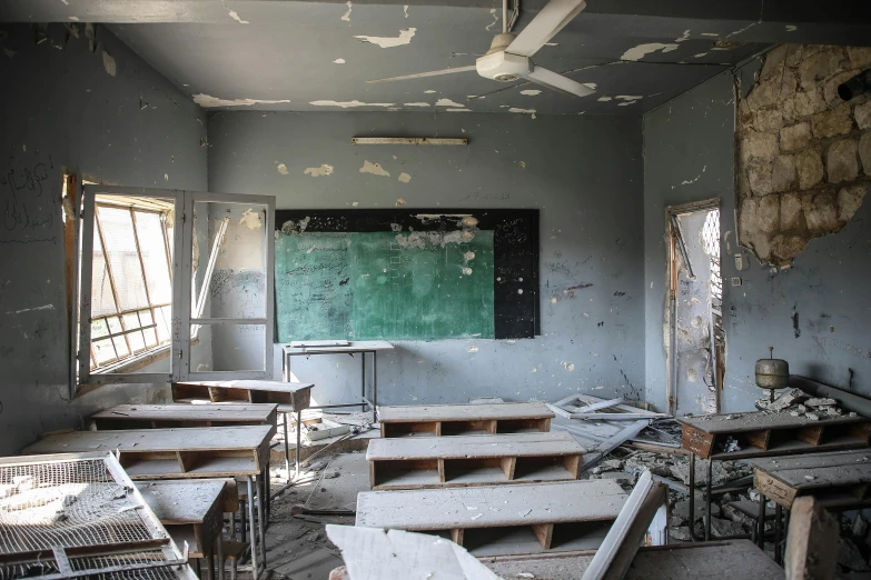 the empty classroom is ready for new students