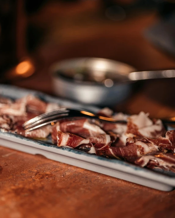 an image of a tray of food on a table