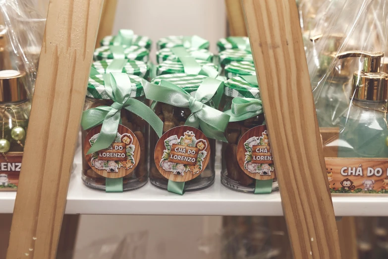 jars filled with marmalade sitting on a shelf