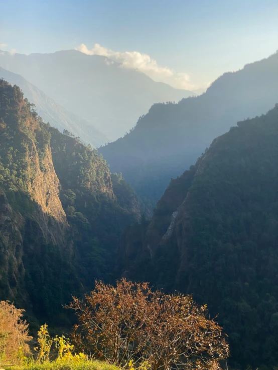 a view of a mountain with no trees on it