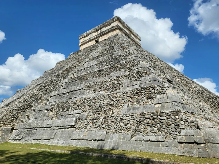 a large building built into the side of the ground