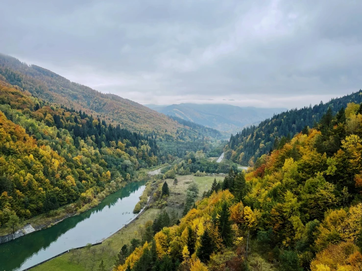 there is a river running through this valley