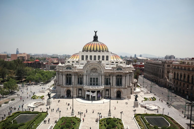 large building sitting in middle of a large park