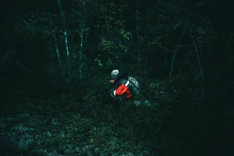 a person that is laying down in the grass