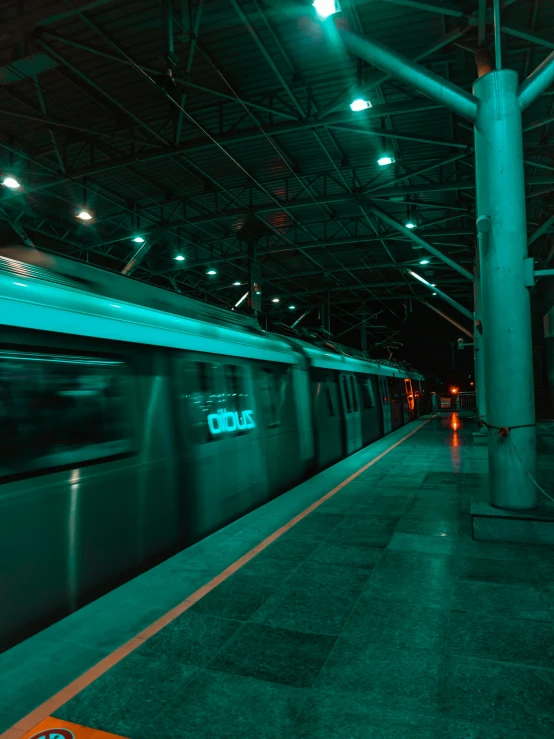 a large long train on a steel track