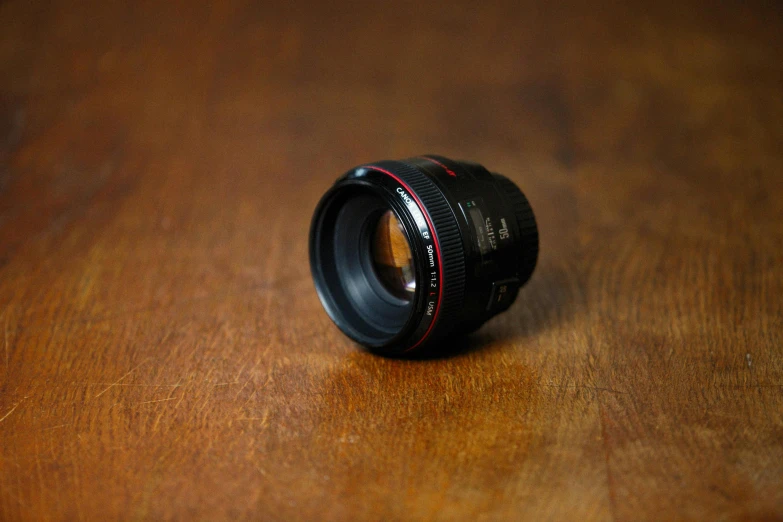 an image of a camera lens on top of a table