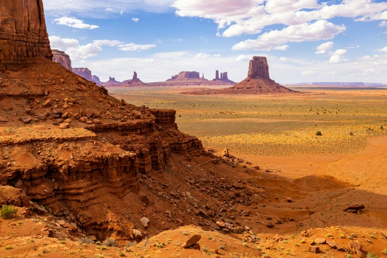 the mountain is a desert with towering rocks