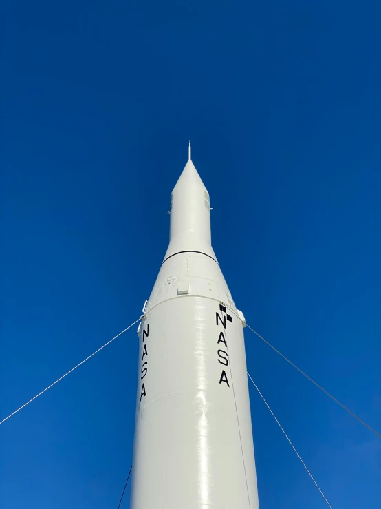 the saturn rocket is on the surface of the sky
