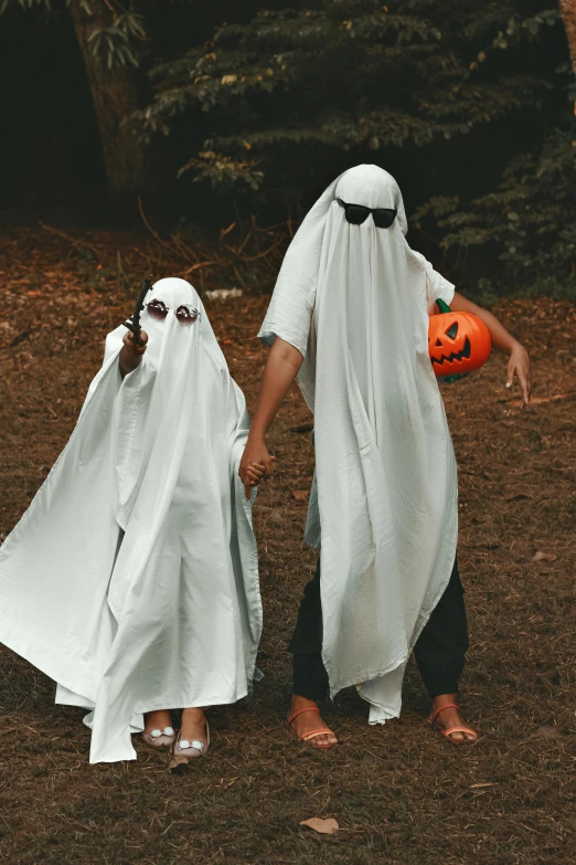 two people dressed up in halloween costumes