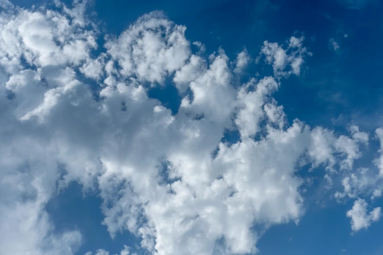 this looks like some clouds in the blue sky