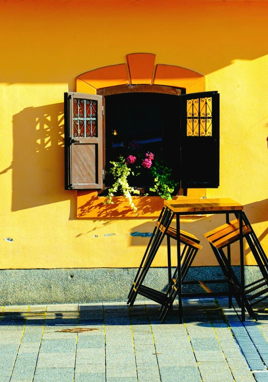 an image of table and chair in the front