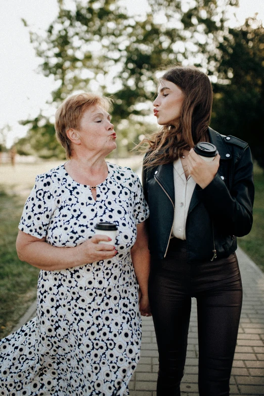 two women standing next to each other