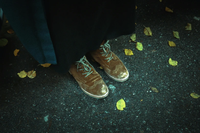 a pair of shoes that are sitting on the ground