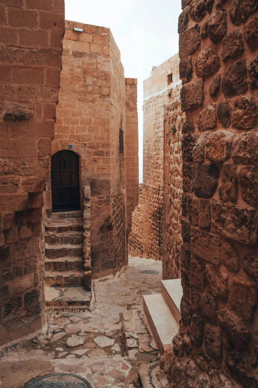 stone buildings are seen in a historical country