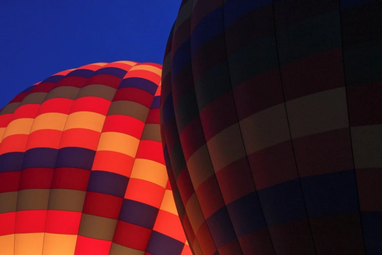 a large colorful balloon in the air