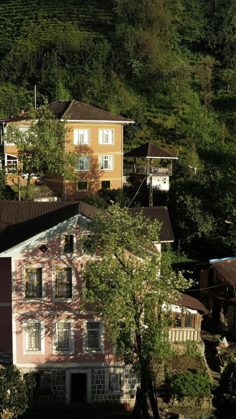 a po of some houses from the air