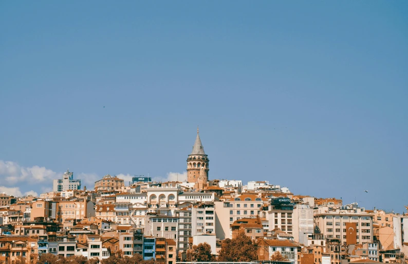 a city is shown with buildings on it