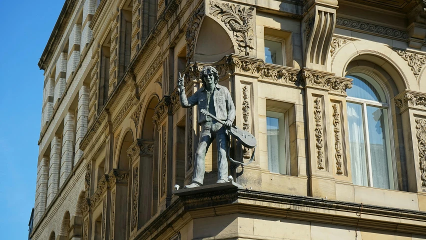 the side of a building with a clock on it