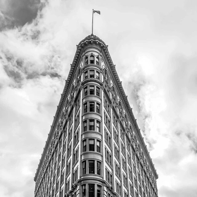 a very tall building with lots of windows