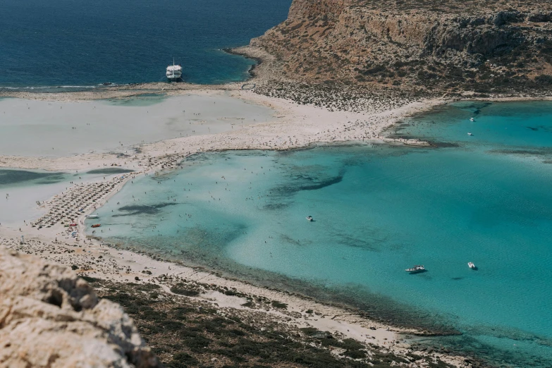 a beach filled with lots of blue water