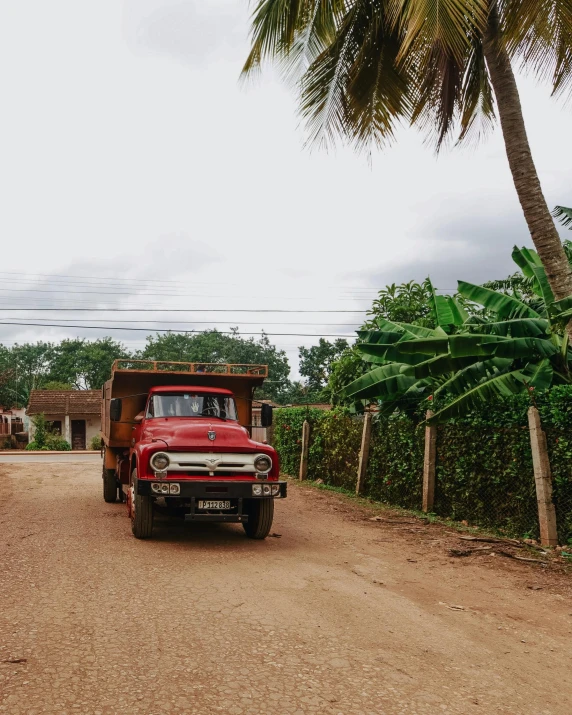 a truck that is parked next to a house