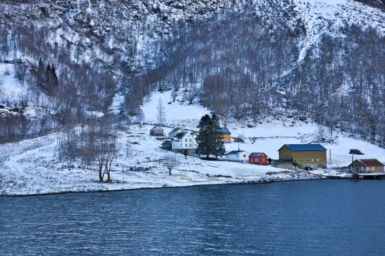 an image of a snowy mountain scene in the daytime