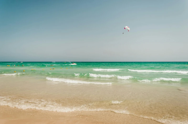 a view of the ocean on a sunny day