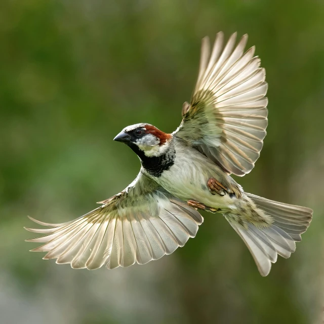 there is a bird flying and doing a trick